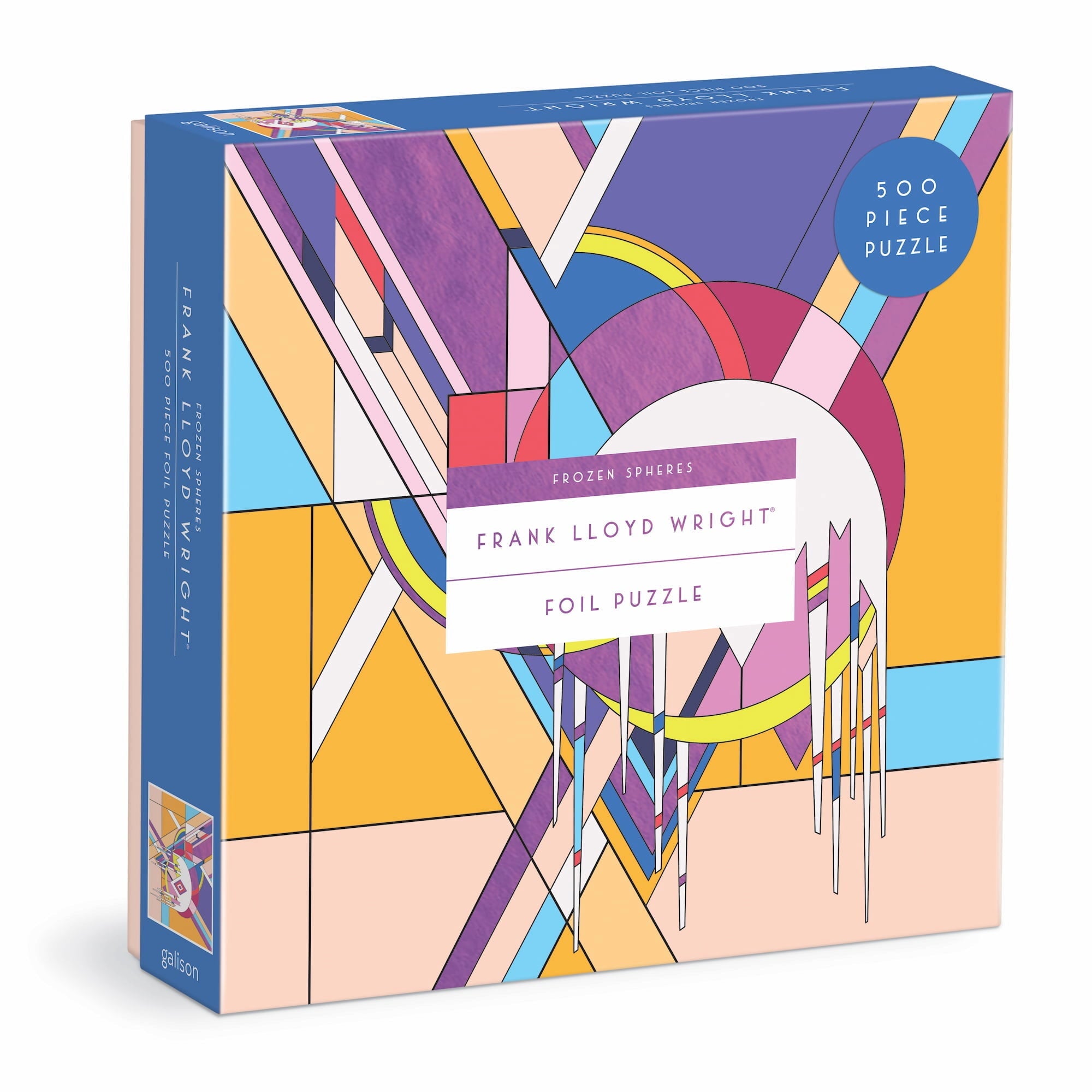 Frank Lloyd Wright Frozen Spheres 500-Piece Jigsaw Puzzle - Modern Art Puzzle for Adults, Home Decor & Relaxation