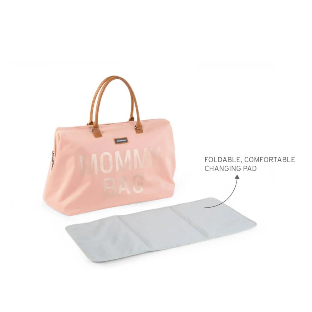 CHILDHOME Large Diaper Bag for Mom - Waterproof Travel Baby Bag with Changing Pad, Insulated Pockets & Adjustable Strap - Perfect for Maternity, Daycare & Family Outings