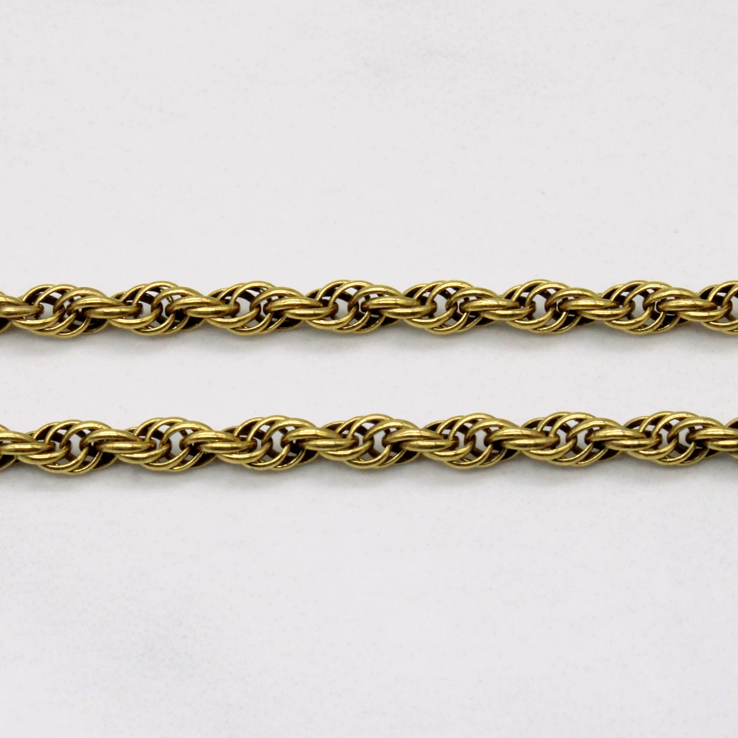 10K Yellow Gold Rope Chain Necklace 18 Inches - Elegant Jewelry for Women, Perfect for Everyday Wear, Gifts & Special Occasions
