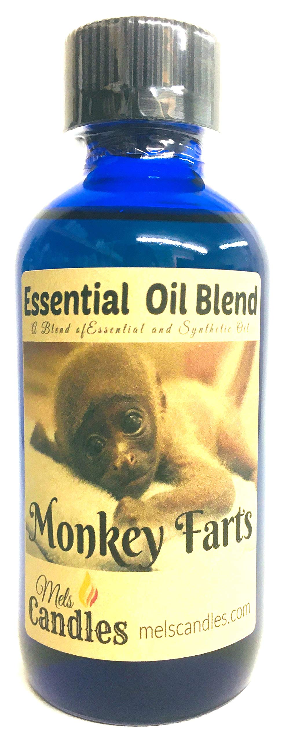 Monkey Farts 4oz (118ml) Essential Oil Blend - Premium Fragrance Oil for Aromatherapy, Diffusers & DIY Crafts | Glass Bottle