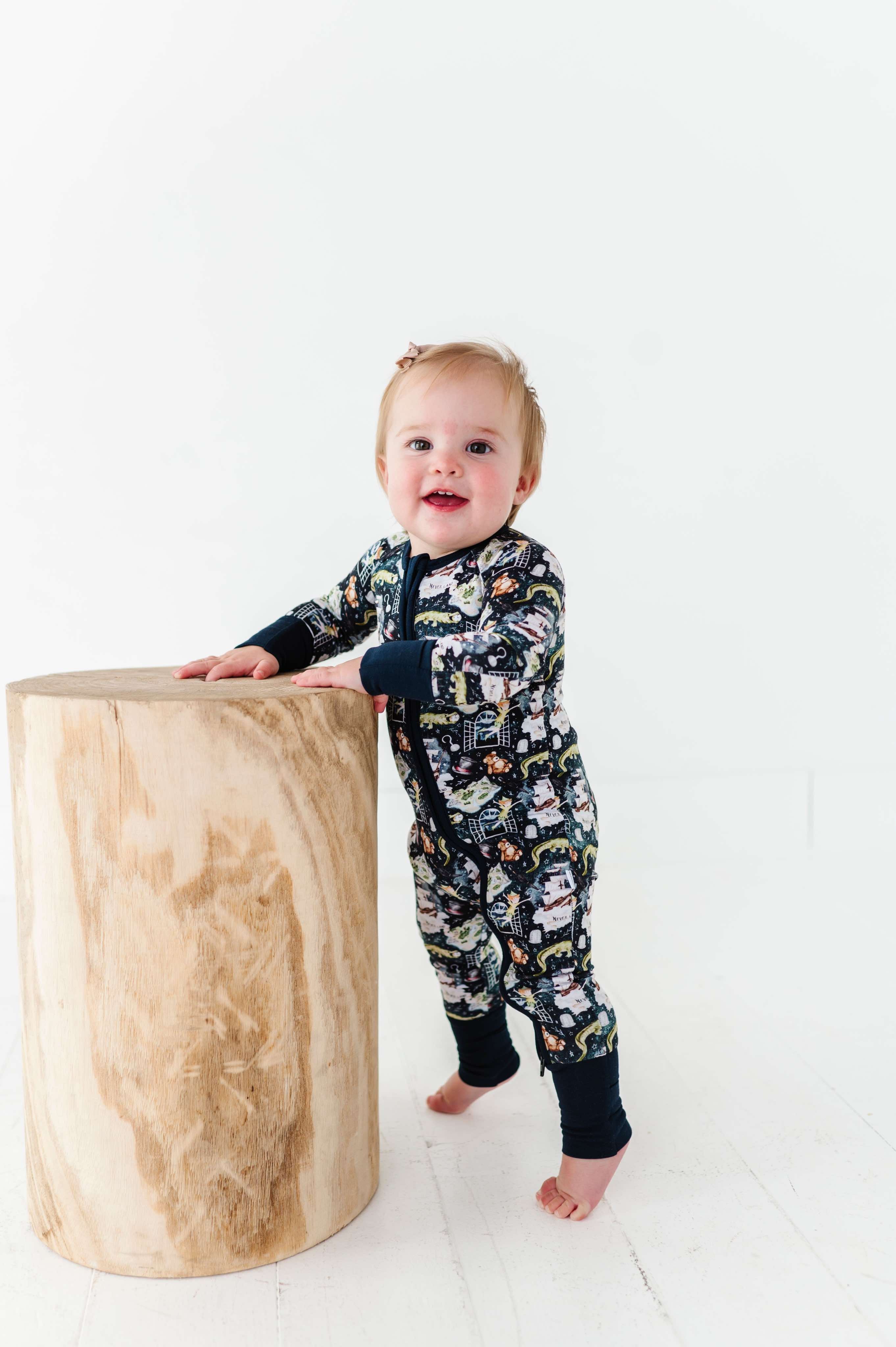Neverland Zip Romper for Baby Girls & Boys - Soft & Comfortable One-Piece Outfit - Perfect for Playtime, Sleepwear & Everyday Wear