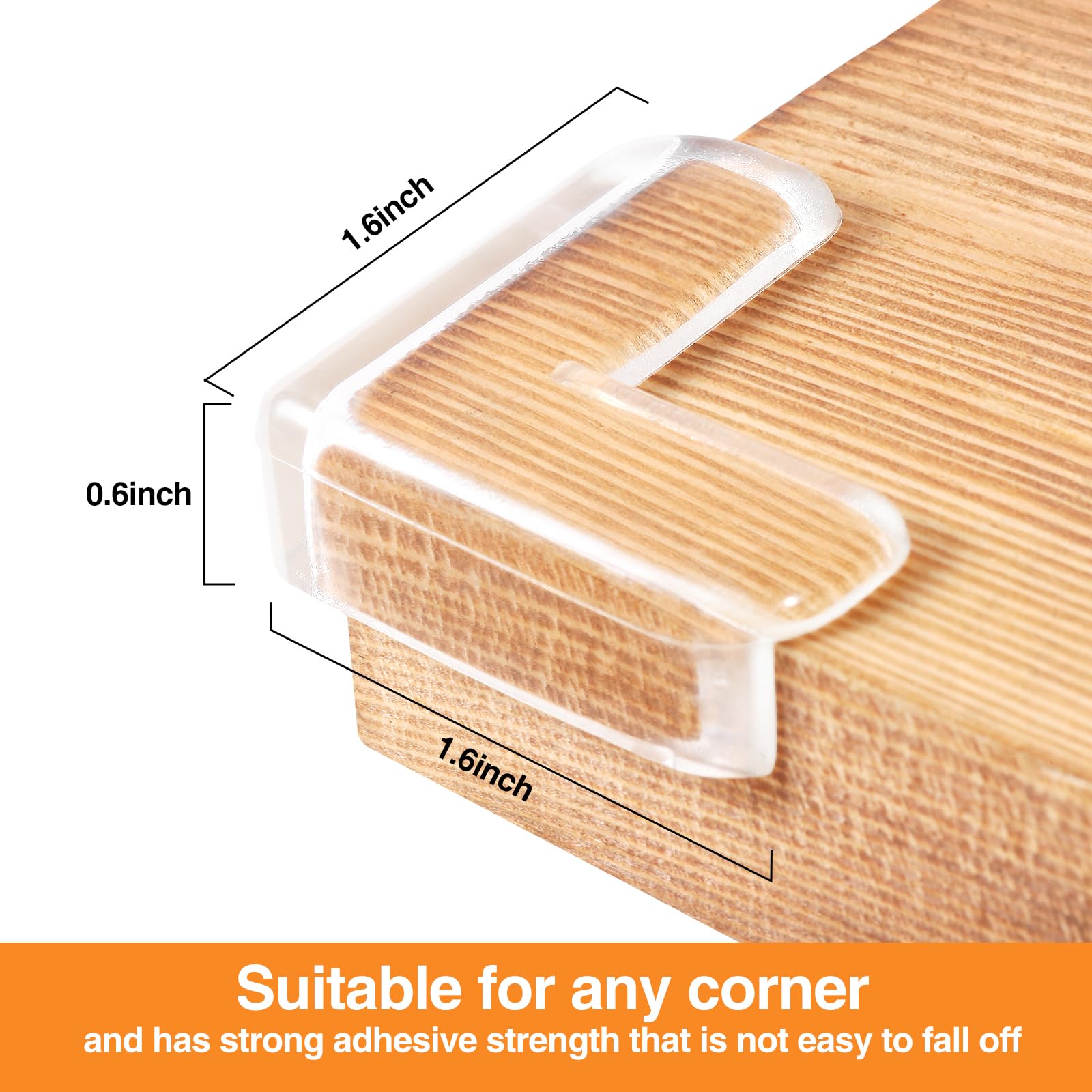 12 Pack Clear L-Shaped Baby Corner Protectors - Soft Edge Safety Bumpers & Furniture Guards for Baby Proofing Sharp Table Corners | Perfect for Nursery, Living Room & Office Safety