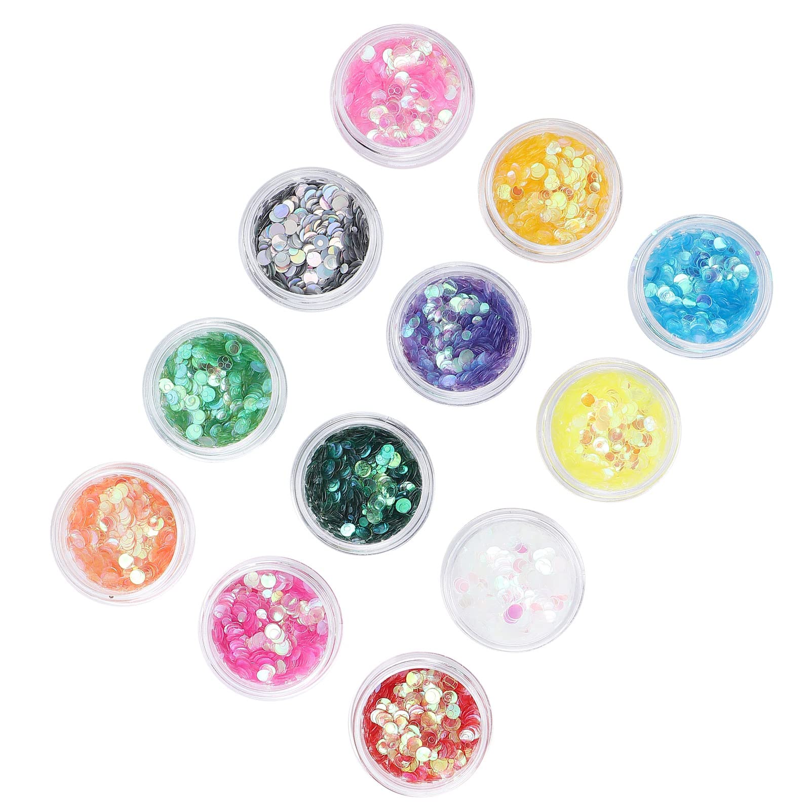 Holographic Nail Art Sequins for Manicure - DIY Nail Decoration for Home & Salon Use | Perfect for Nail Art, Gel Polish, and Acrylic Nails