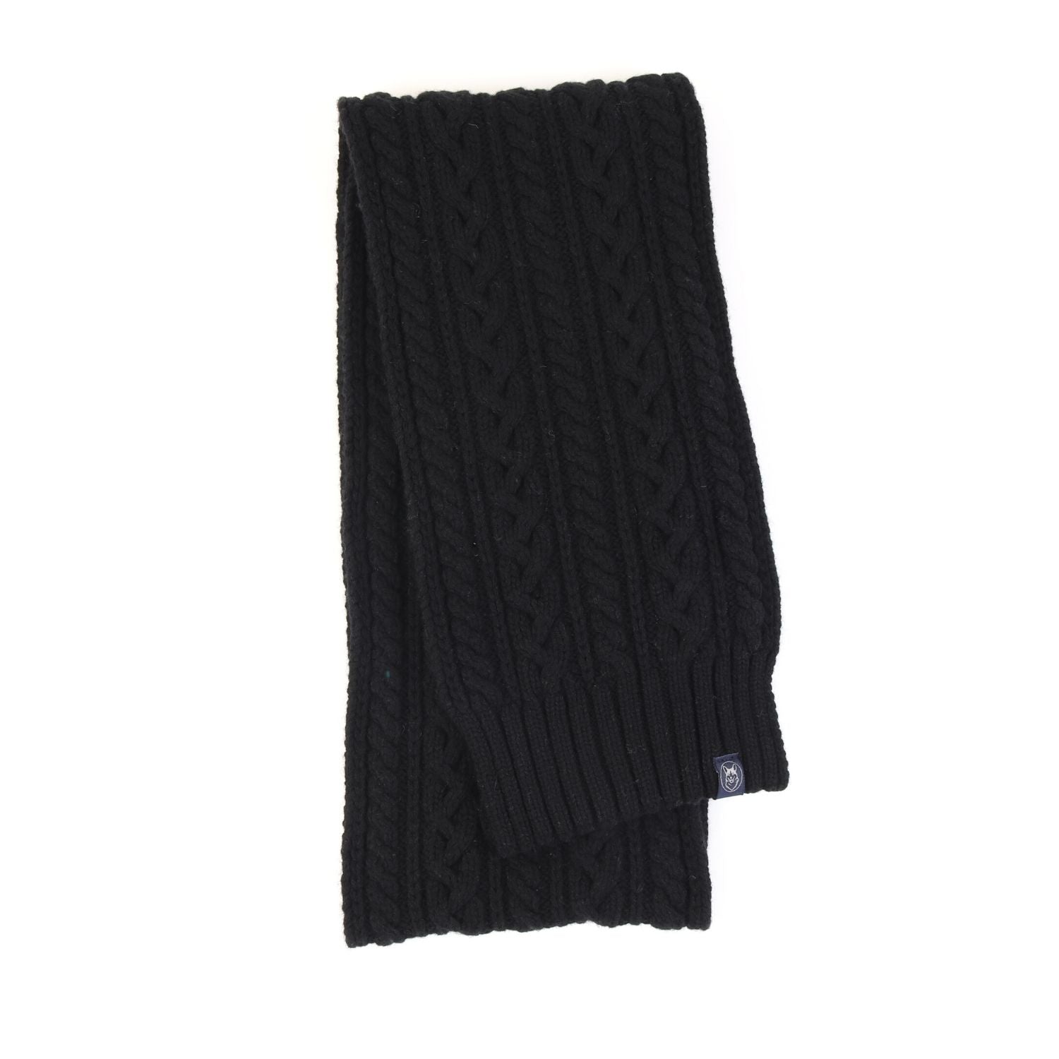 Luxury Men's Cable Knit Cashmere Wool Scarf - Soft Warm Winter Accessory for Cold Weather, Office & Outdoor Activities