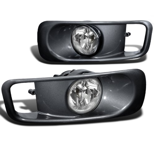 Spec-D Tuning LF-CV99OEM-WJ Clear Fog Lights for Honda Civic 2/3/4 Door (Ex, Dx, Lx Models) - Complete Kit with Switch - Perfect for Night Driving & Foggy Conditions