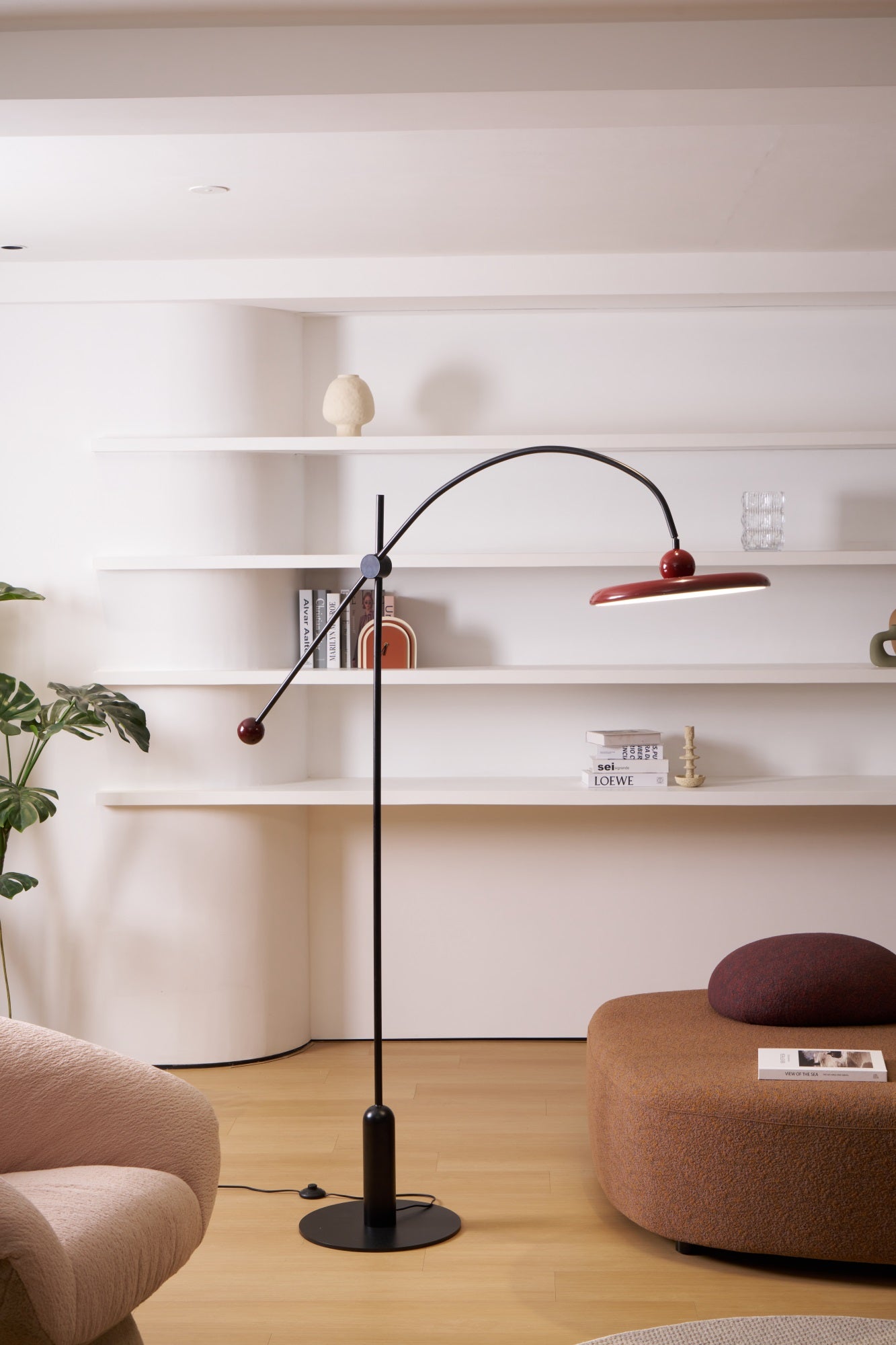 Modern Lola Floor Lamp - Adjustable LED Standing Light for Living Room, Bedroom & Office - Bright & Energy Efficient Home Decor Lighting