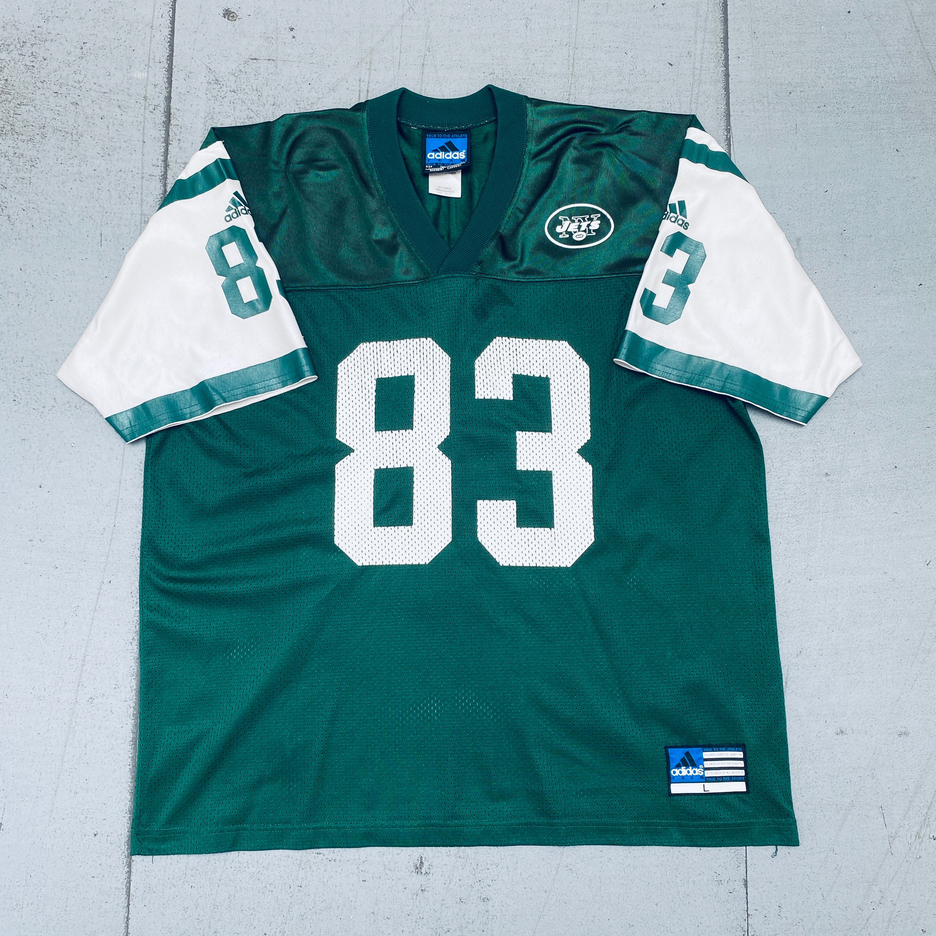 Authentic New York Jets Santana Moss 2001-2002 Rookie Jersey (Large) - Perfect for NFL Fans, Collectors & Game Day Outfits