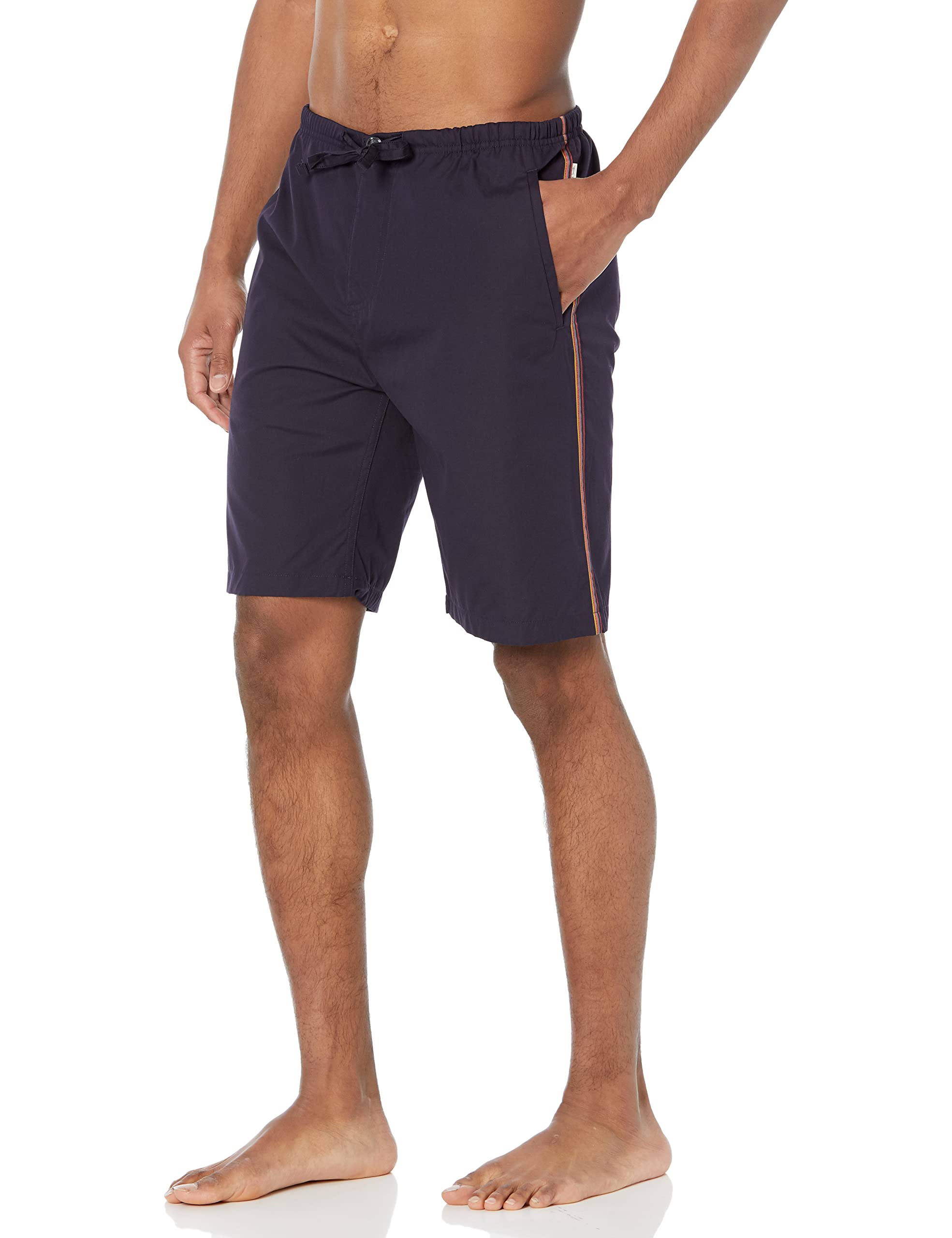 Paul Smith Men's Striped Pajama Set - Short Sleeve & Pants - Comfortable Sleepwear for Relaxing at Home or Traveling