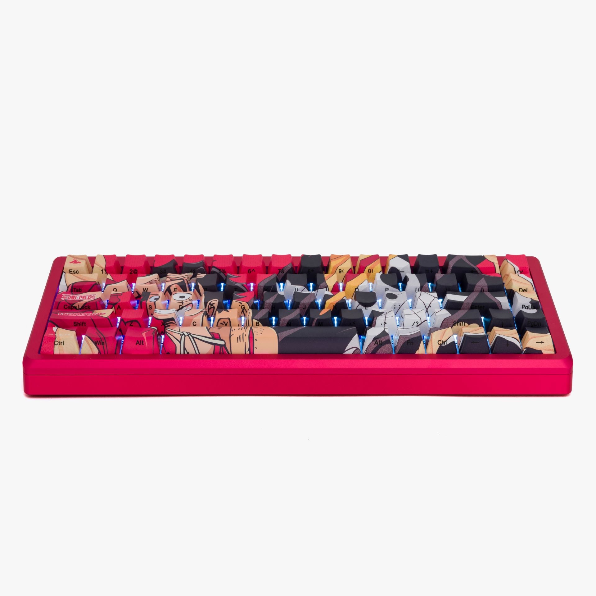 One Piece x HG Summit 65 Mechanical Keyboard - Luffy Edition | Anime Gaming Keyboard for PC & Mac | Perfect for Gamers & Anime Fans