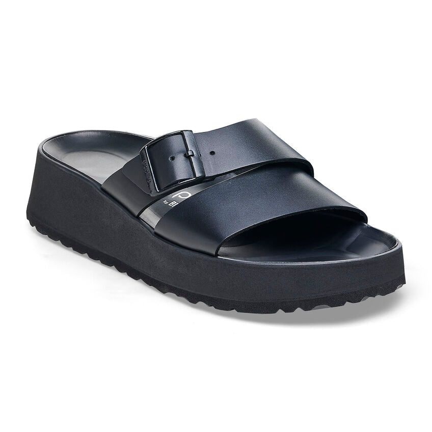 Birkenstock Women's Almina Leather Sandals - Black Comfort Footwear for Casual Wear & Summer Outfits