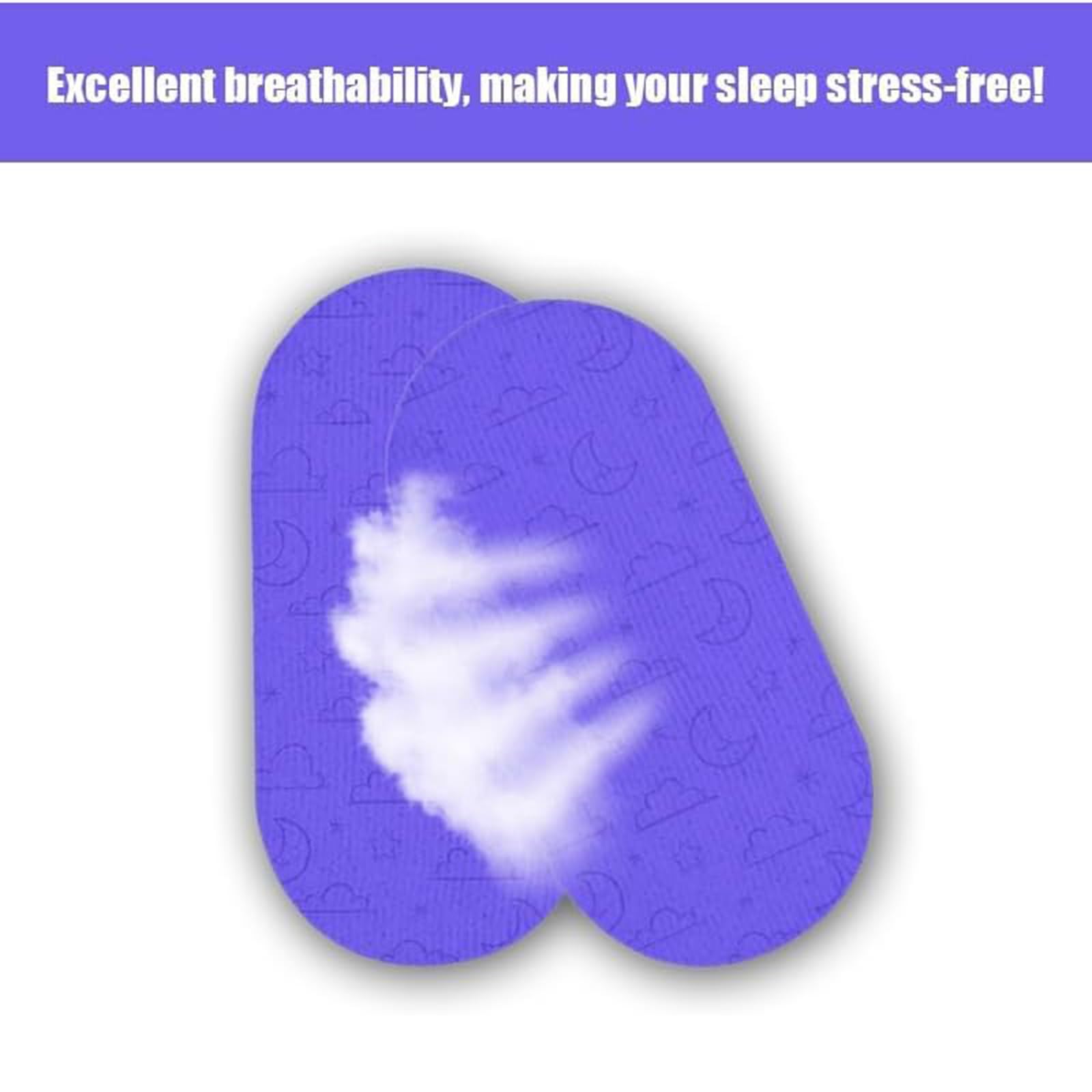 Noctivo Anti-Snoring Mouth Tape for Sleep Apnea Relief - Lavender Scented Nasal Strips for Better Breathing & Comfortable Sleep - Perfect for Nighttime Use, Travel, and CPAP Users