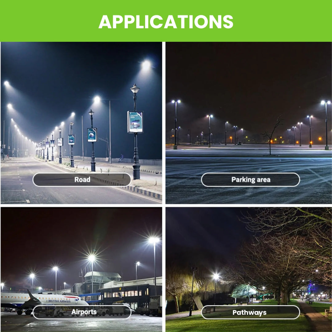240W LED Street Light - 35,760 Lumens - AL5 Series with Shorting Cap & Direct Mount - UL+DLC 5.1 Certified - Perfect for Parking Lots, Roadways & Outdoor Area Lighting
