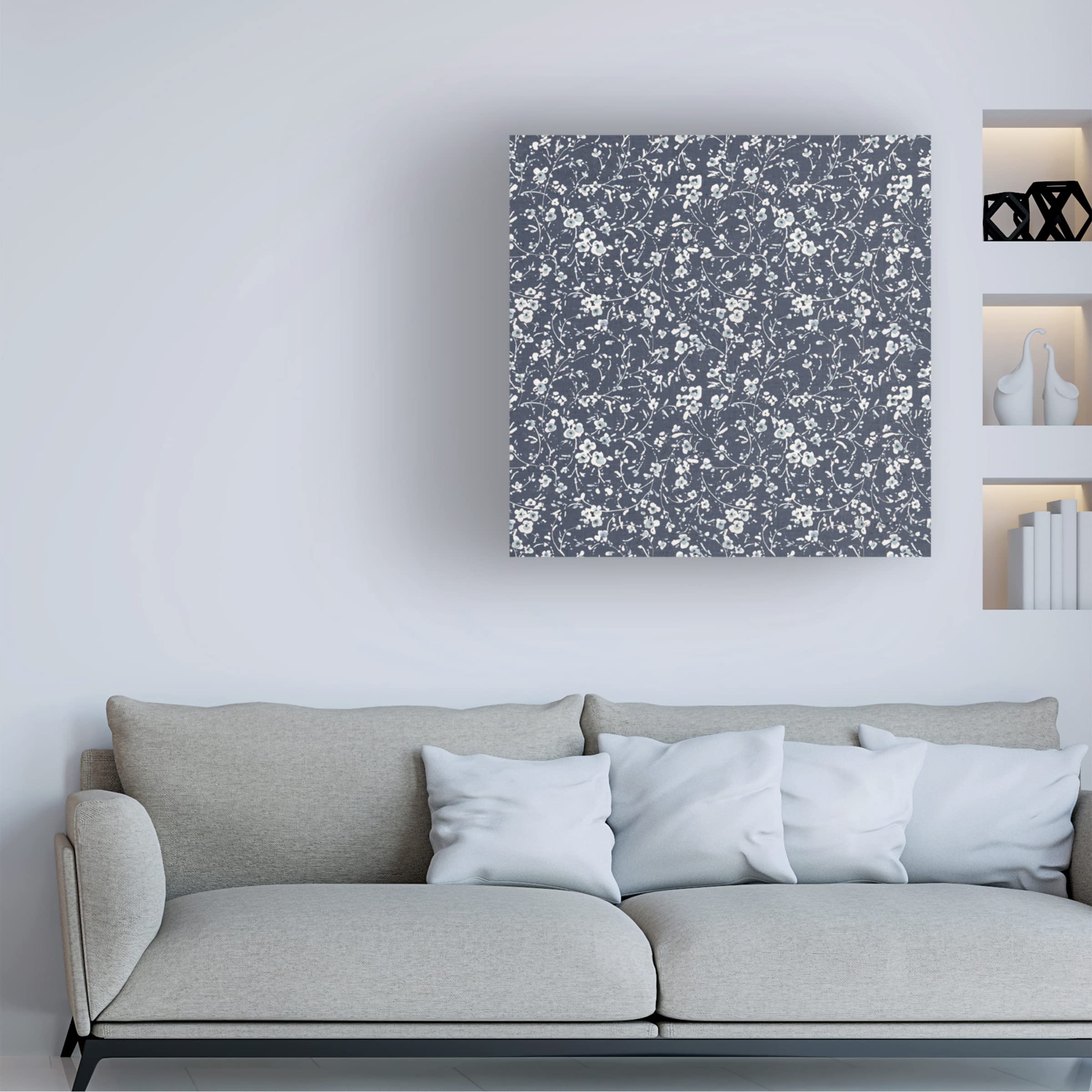 Lisa Audit Bohemian Blue 17 Canvas Art Print - Modern Blue Abstract Wall Decor for Living Room, Bedroom & Office | Trademark Fine Art Collection