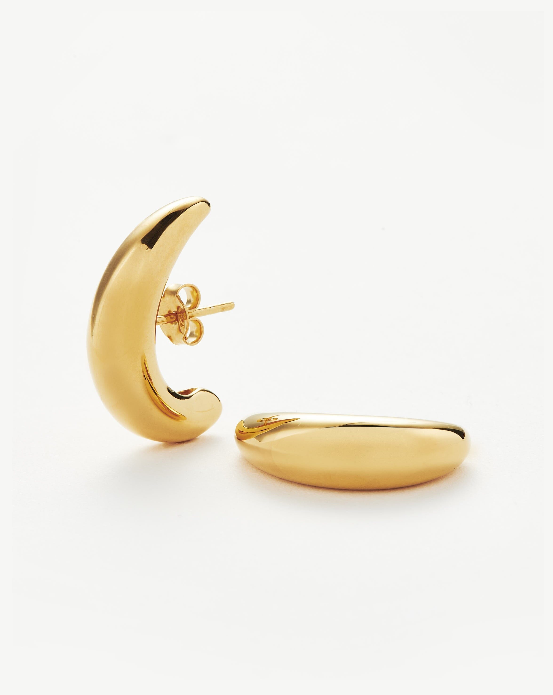 Savi Dome Cuff Earrings for Women - Trendy Gold Hoop Earrings for Cartilage & Helix Piercing - Perfect for Parties, Weddings & Everyday Wear