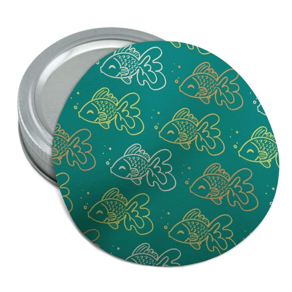 Non-Slip Round Rubber Jar Opener with Goldfish Pattern - Easy Grip for Tight Lids, Kitchen Essentials for Seniors & Arthritis Sufferers - Perfect for Canning, Pickling & Food Storage Jars