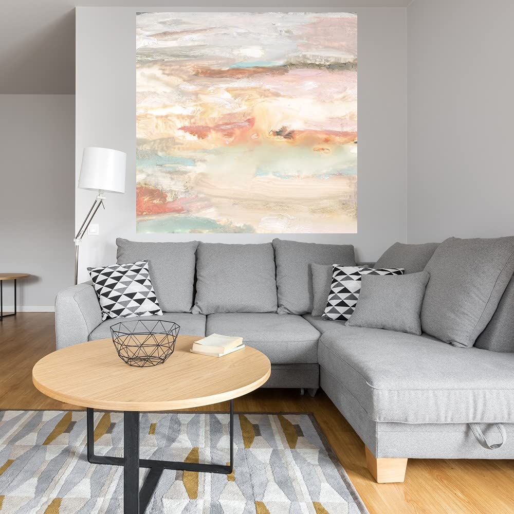 September Wind Fine Art Canvas Wall Decor by Artist Nan - 22x22 Inch Ready to Hang Painting for Living Room, Bedroom, Office - Modern Abstract Artwork for Home & Commercial Spaces