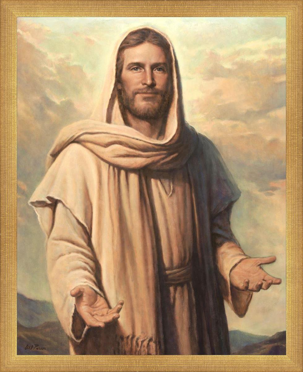 Abide With Me by Del Parson - Inspirational Christian Wall Art for Home & Church Decor - Perfect for Living Rooms, Bedrooms & Worship Spaces