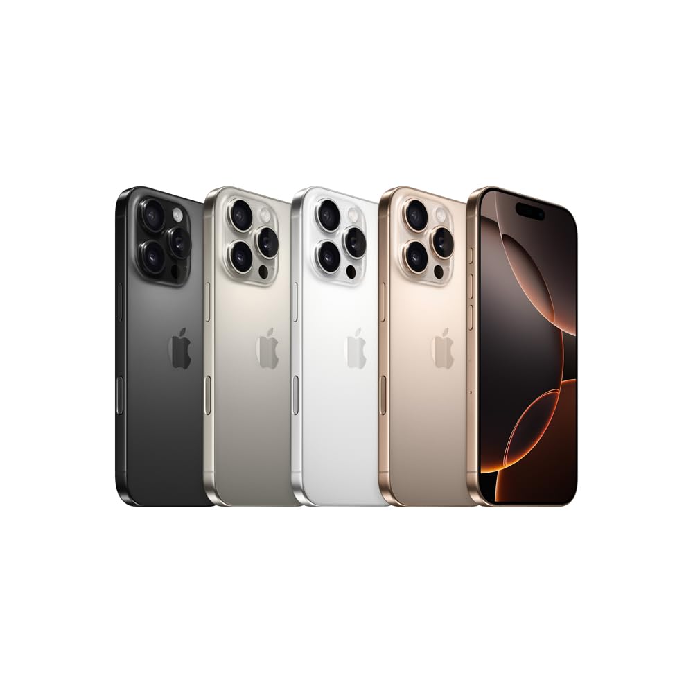 Apple iPhone 16 Pro Max 256GB - Natural Titanium | Premium Smartphone with Pro Camera & Long Battery Life | Perfect for Business Professionals & Travel Photographers