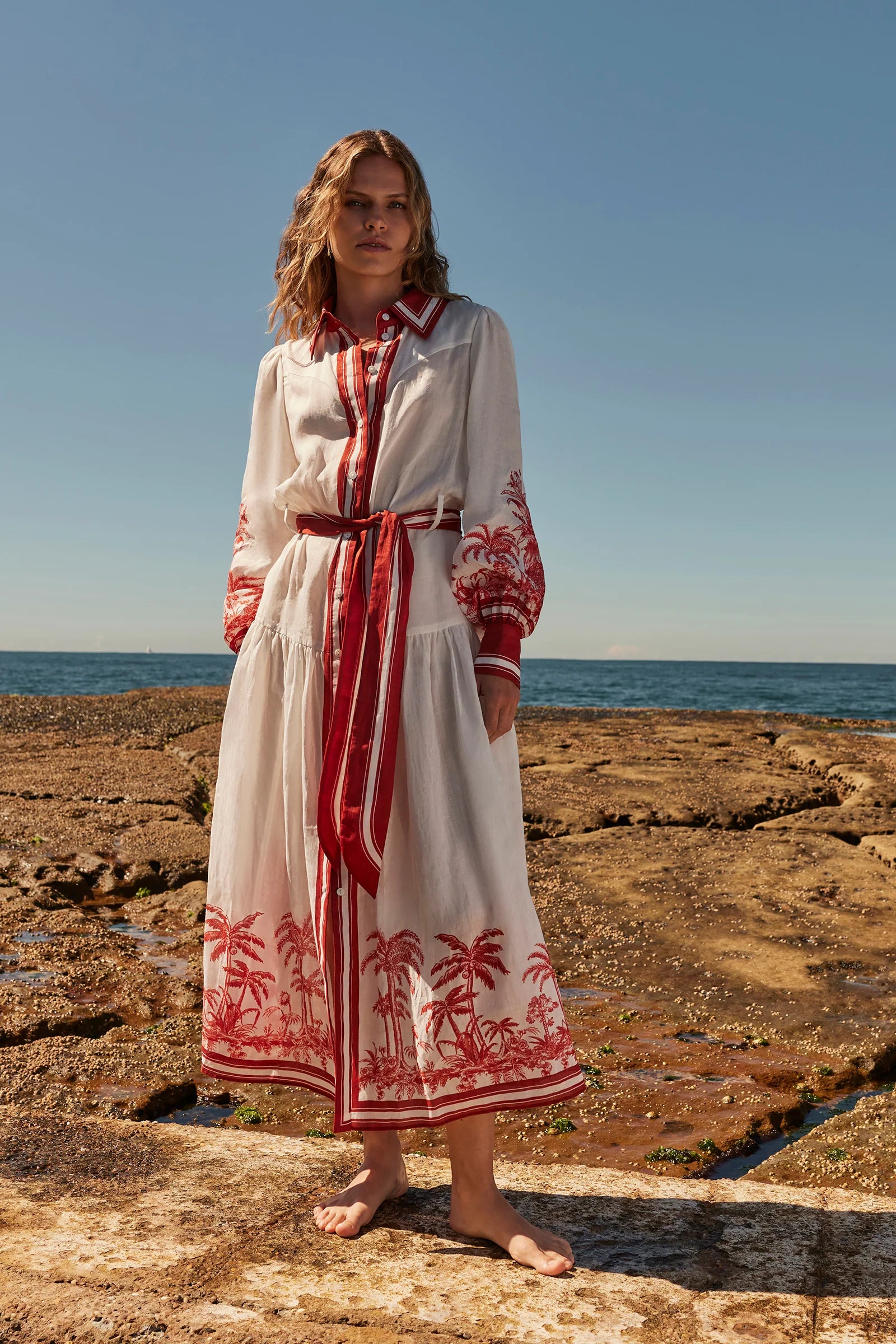 Stylish Blythe Midi Shirt Dress for Women | Casual & Office Wear | Perfect for Spring & Summer Outfits