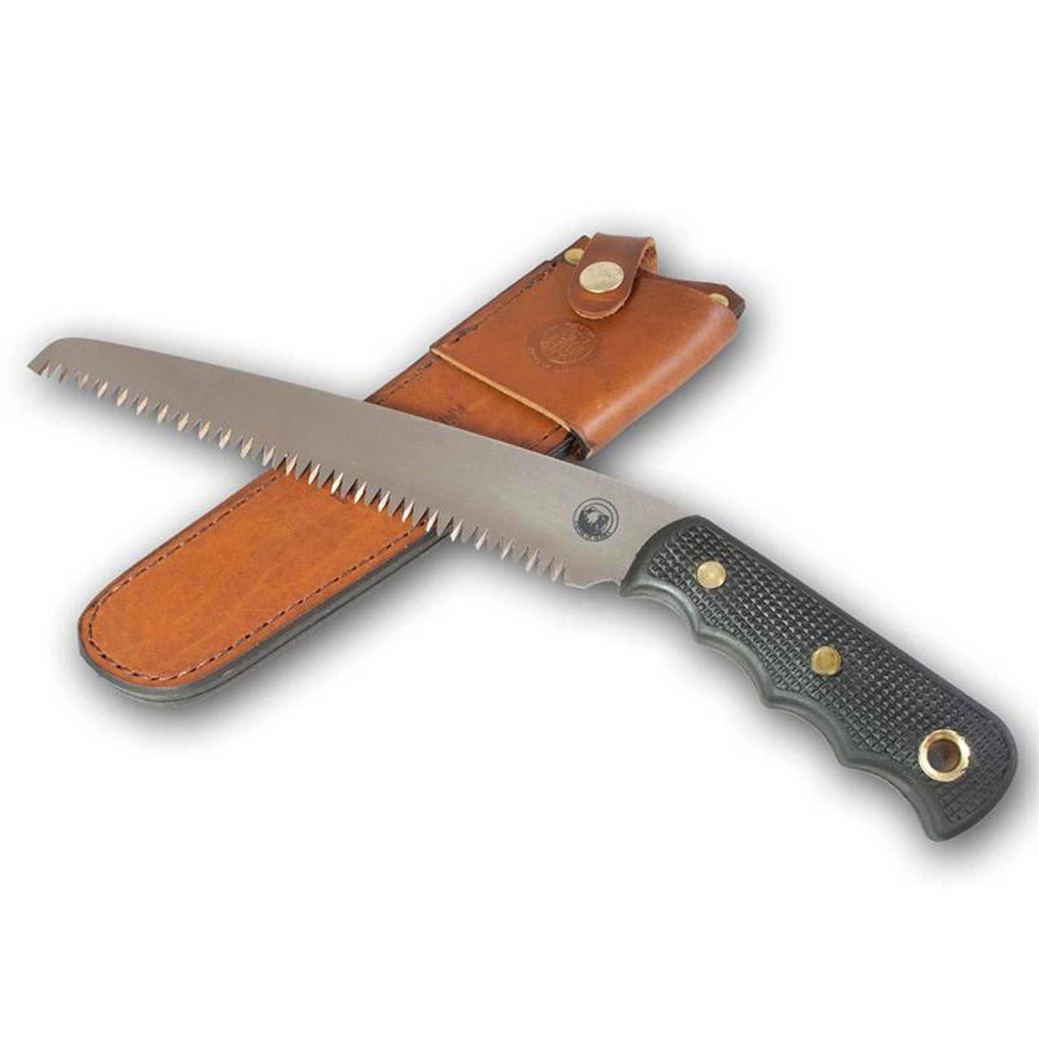 Knives of Alaska 00111FG Folding Wood Saw - Black Survival Knife for Camping, Hunting & Outdoor Adventures