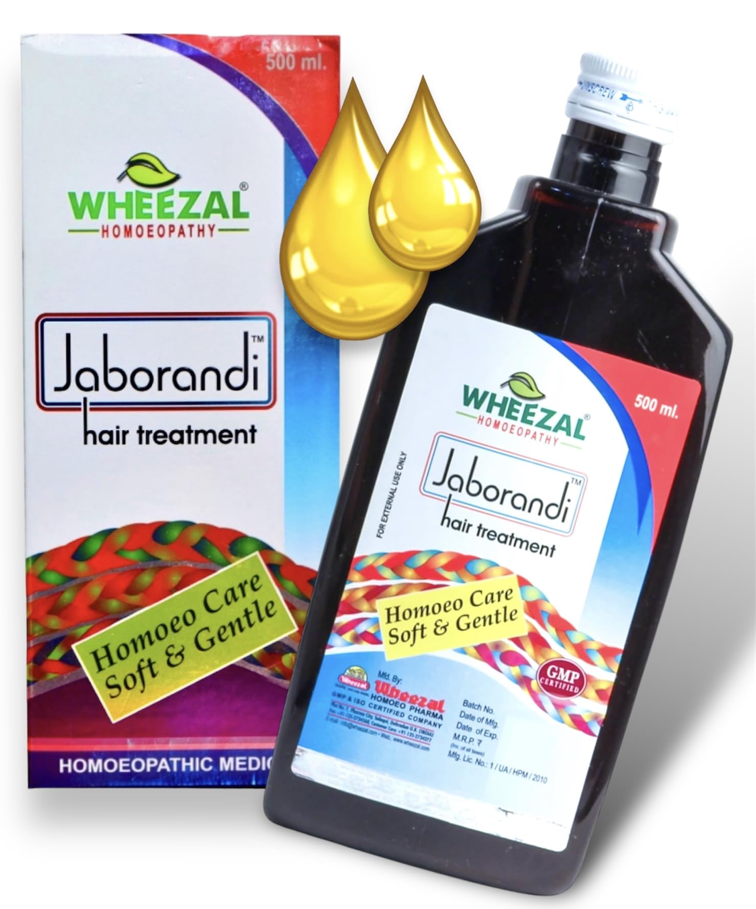 KRIG'S Wheezal Jaborandi Hair Treatment Oil - 500ml Jumbo Pack for Hair Growth, Thickening & Scalp Care - Perfect for Dry, Damaged Hair & Daily Hair Care Routine