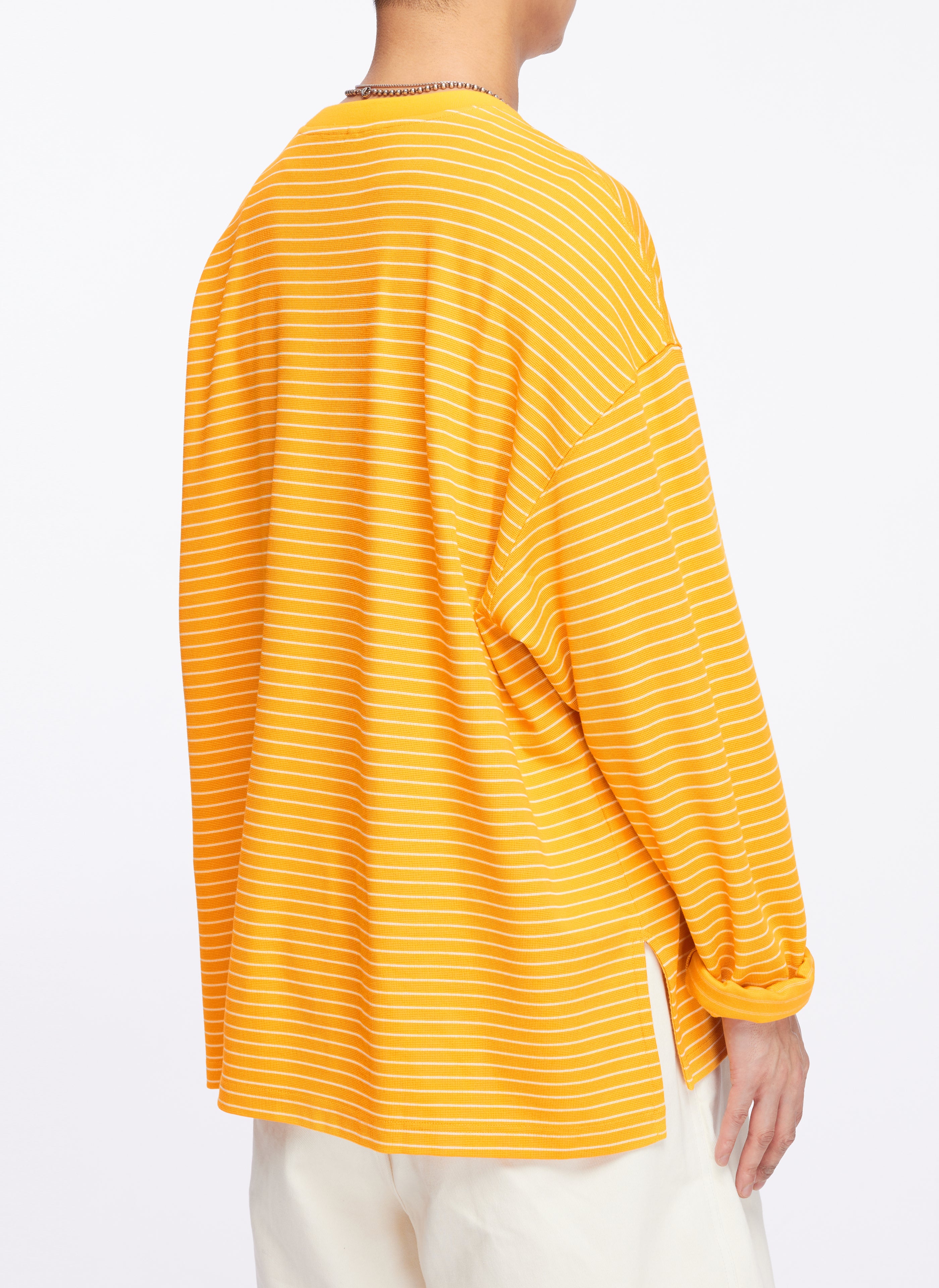 Jacquard Embroidered Long Sleeve Blouse with Border Design - Elegant Women's Tops for Work, Party & Special Occasions