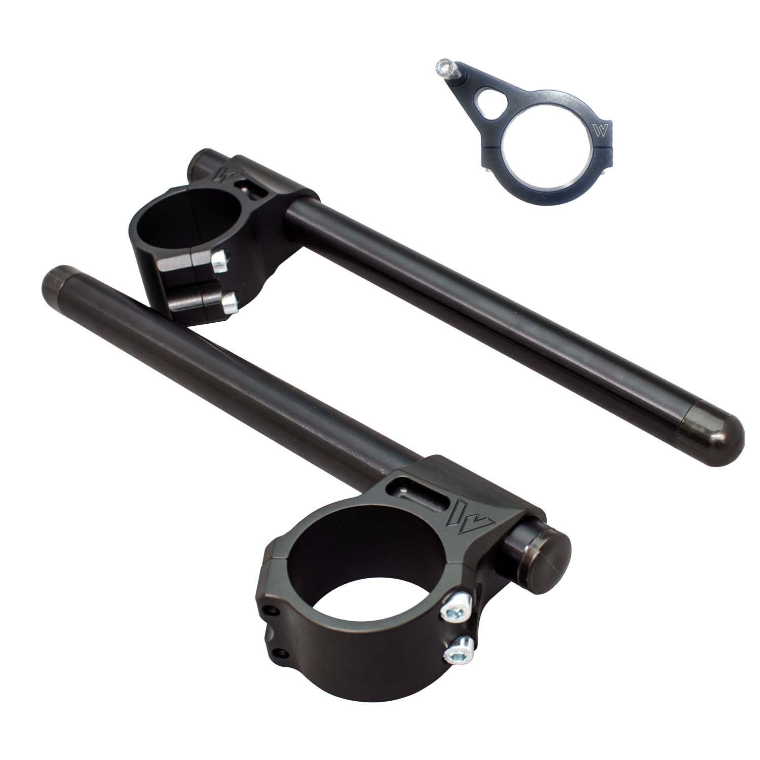 Ducati Panigale V4 V2 Clip Ons Handlebar 53mm with Damper Bracket - BXL 0655BXL 12 - Perfect for Racing, Track Days & Performance Riding