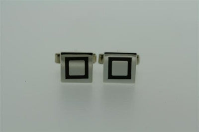 Premium Black Square Cufflinks for Men - Elegant Formal Dress Accessories for Weddings, Business & Special Occasions