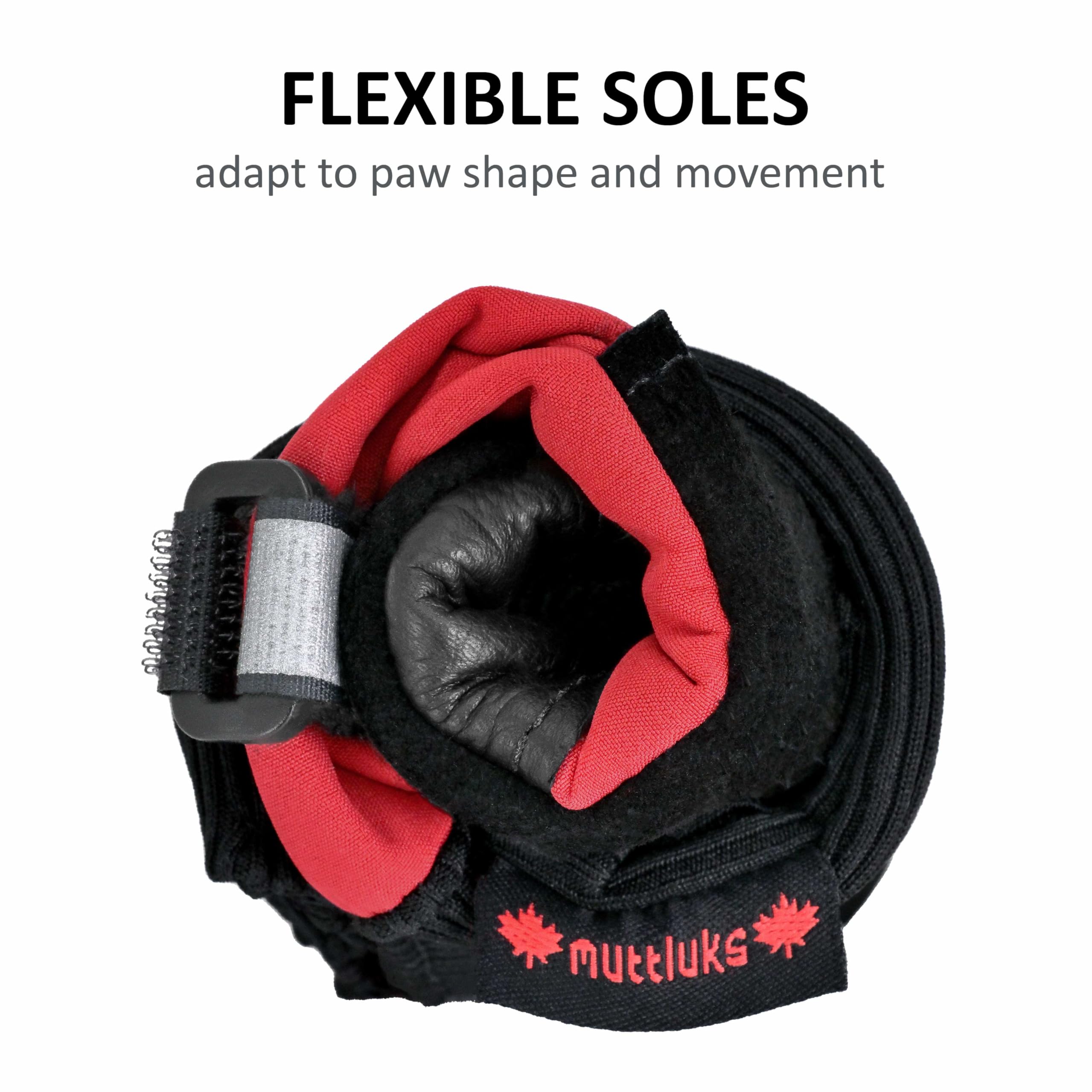 Original Fleece-Lined Muttluks Winter Dog Boots with Leather Soles - Cold Weather Protection for Dogs - Waterproof & Durable Paw Protectors for Snow, Ice & Salt - Perfect for Winter Walks & Outdoor Adventures