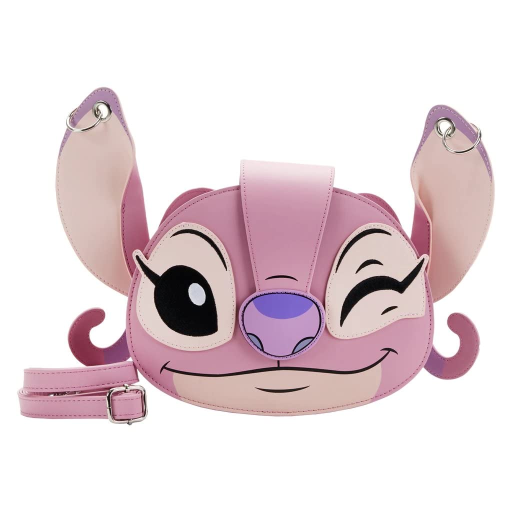 Loungefly Lilo & Stitch Angel Cosplay Crossbody Bag - Disney Anime Character Shoulder Purse for Women, Girls | Perfect for Cosplay, Conventions, and Disney Theme Park Outfits