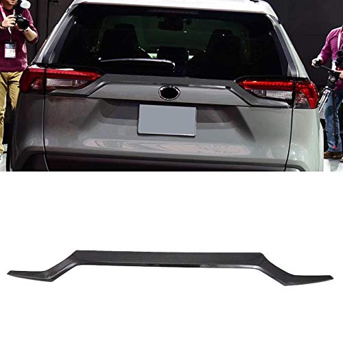 Carbon Fiber Rear Trunk Tailgate Cover Trim for Toyota RAV4 2019-2022 - ABS Auto Accessories for Car Styling & Protection (1pc) - Perfect for Off-Road Adventures & Urban Commuting
