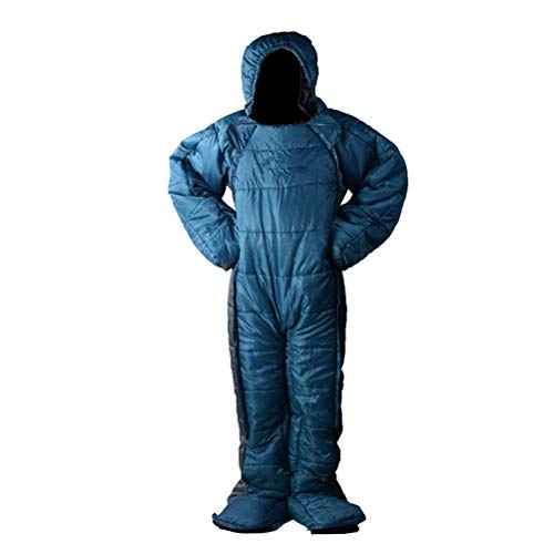 3-Season Wearable Sleeping Bag Suit for Adults - Full Body Camping Wear for Outdoor Hiking, Travel & Cold Weather Camping | Cozy Sleeping Solution for Backpacking, Festivals & Winter Adventures