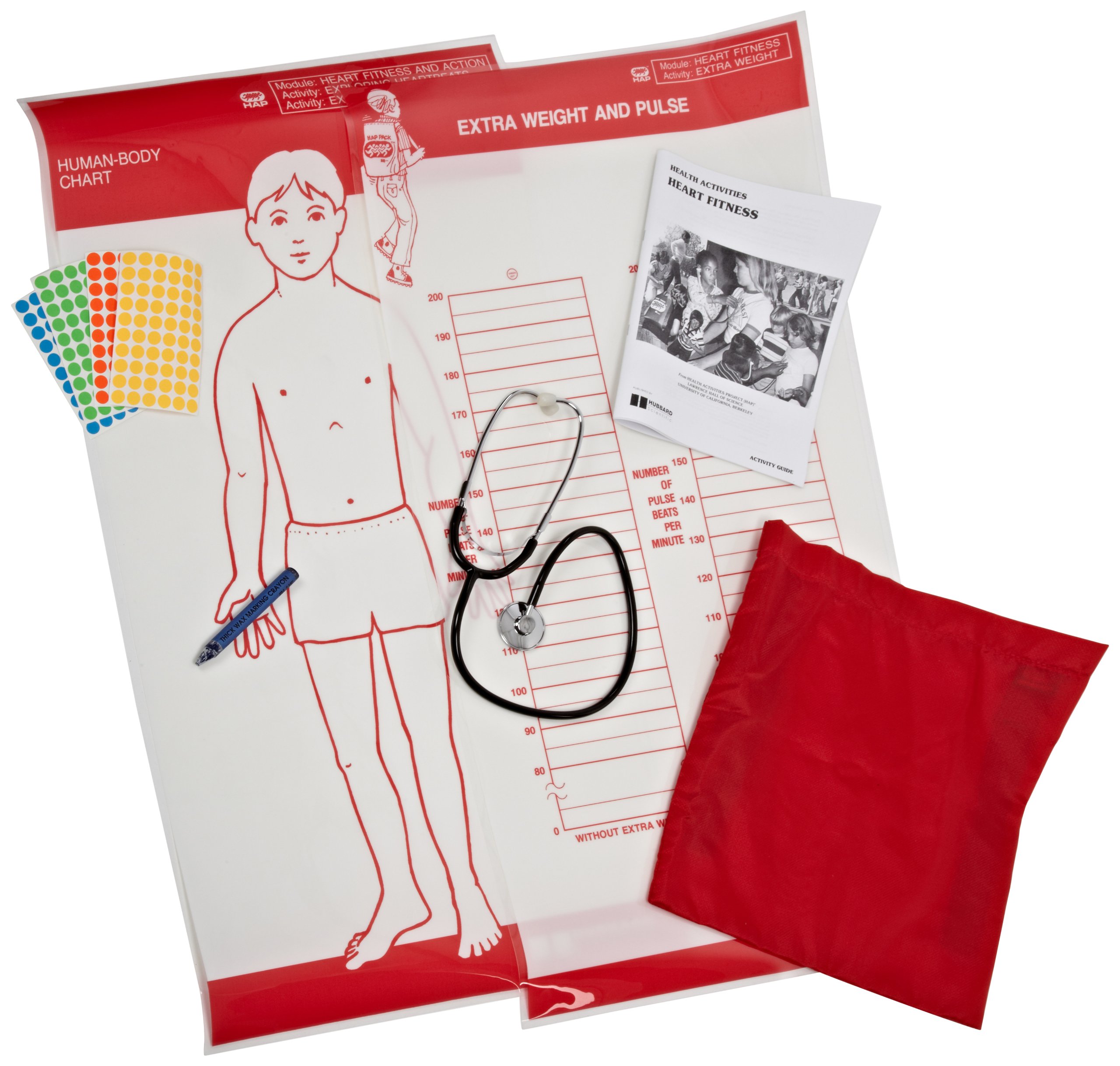 American Educational Heart Fitness Health Lab Kit – STEM Learning Tool for Cardiovascular Science Experiments & Classroom Activities | Perfect for Students, Teachers & Homeschooling