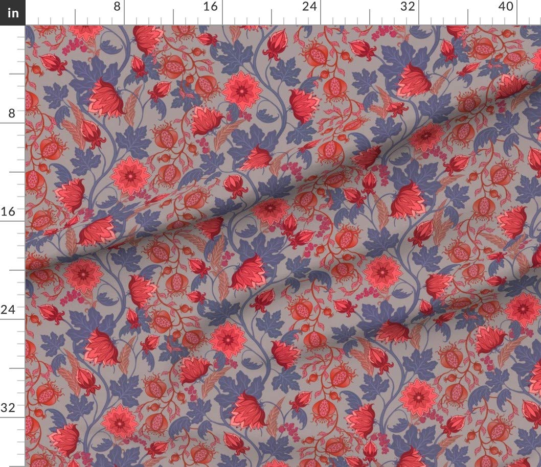 Autumn Chintz Floral Printed Cotton Fabric by The Yard - Premium Petal Signature Cotton for Sewing, Quilting, Apparel & DIY Crafts - Perfect for Fall Home Decor, Table Runners & Seasonal Projects