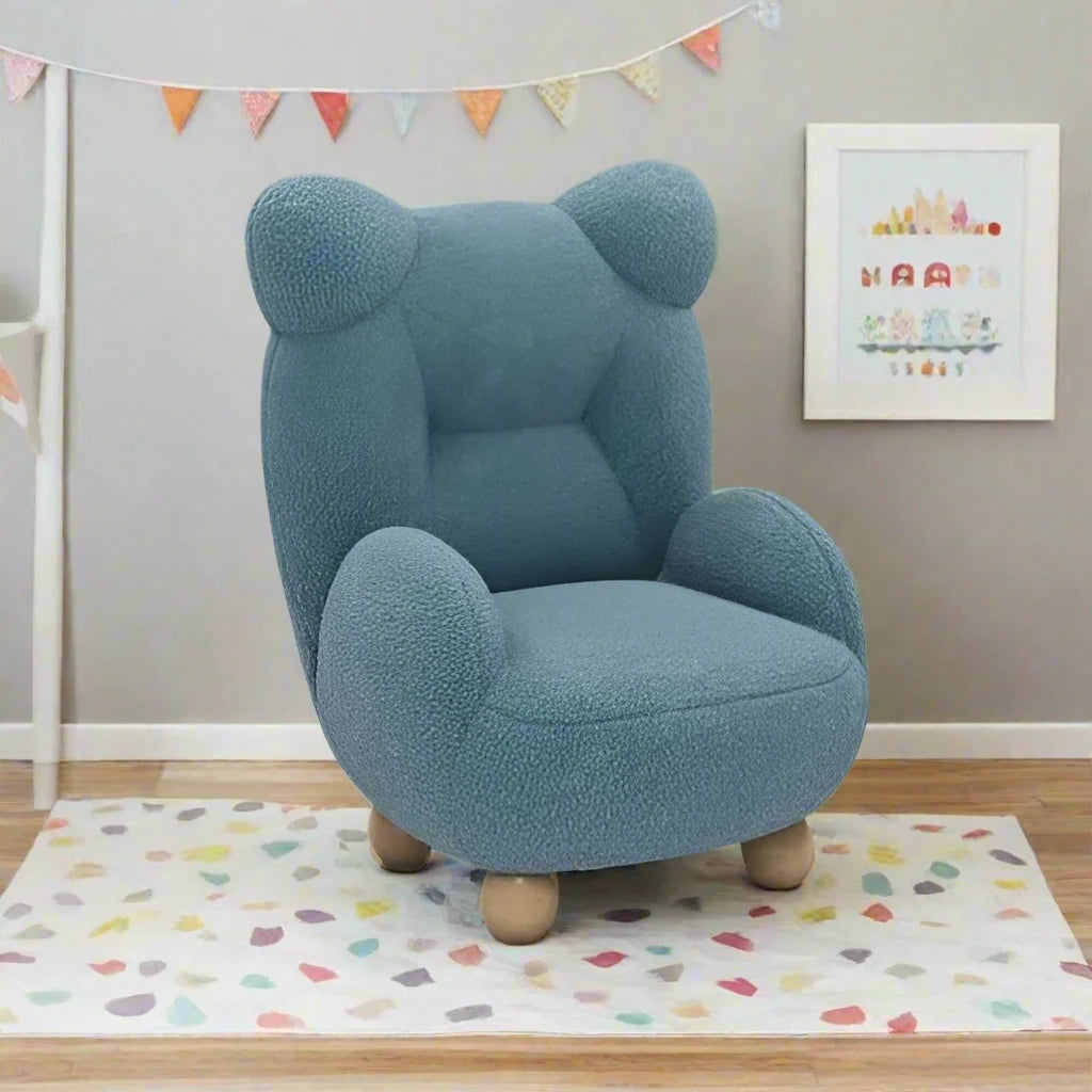 Cozy Bear-Shaped Sofa Chair for Kids - Soft Plush Nursery Armchair for Toddler's Room, Playroom & Bedroom - Perfect for Reading, Relaxing & Playtime