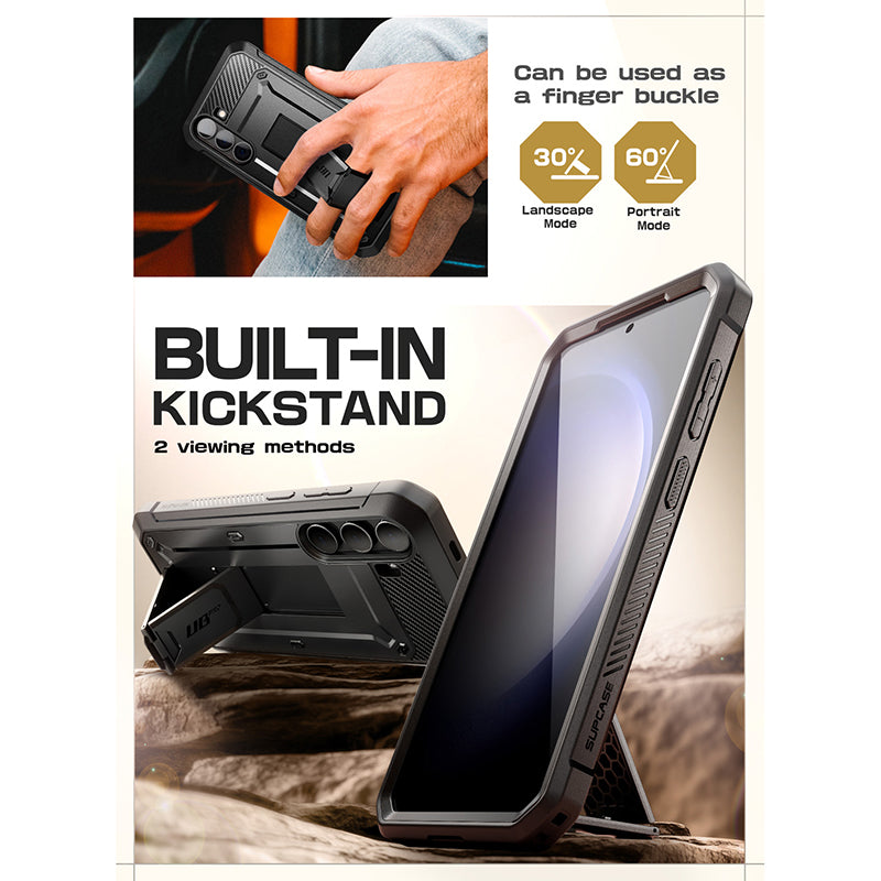 Samsung Galaxy S24 Unicorn Beetle Pro Rugged Case - Heavy Duty Protective Cover with Shockproof Design, Black - Perfect for Outdoor, Work & Extreme Sports
