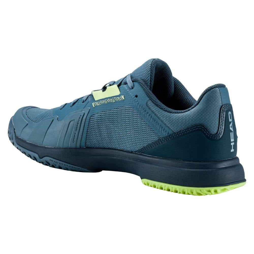 Head Sprint Team 3.5 Men's Tennis Shoes - Lightweight Performance Court Shoes for Men in Bluestone/Lime - Perfect for Competitive Tennis Matches & Casual Wear