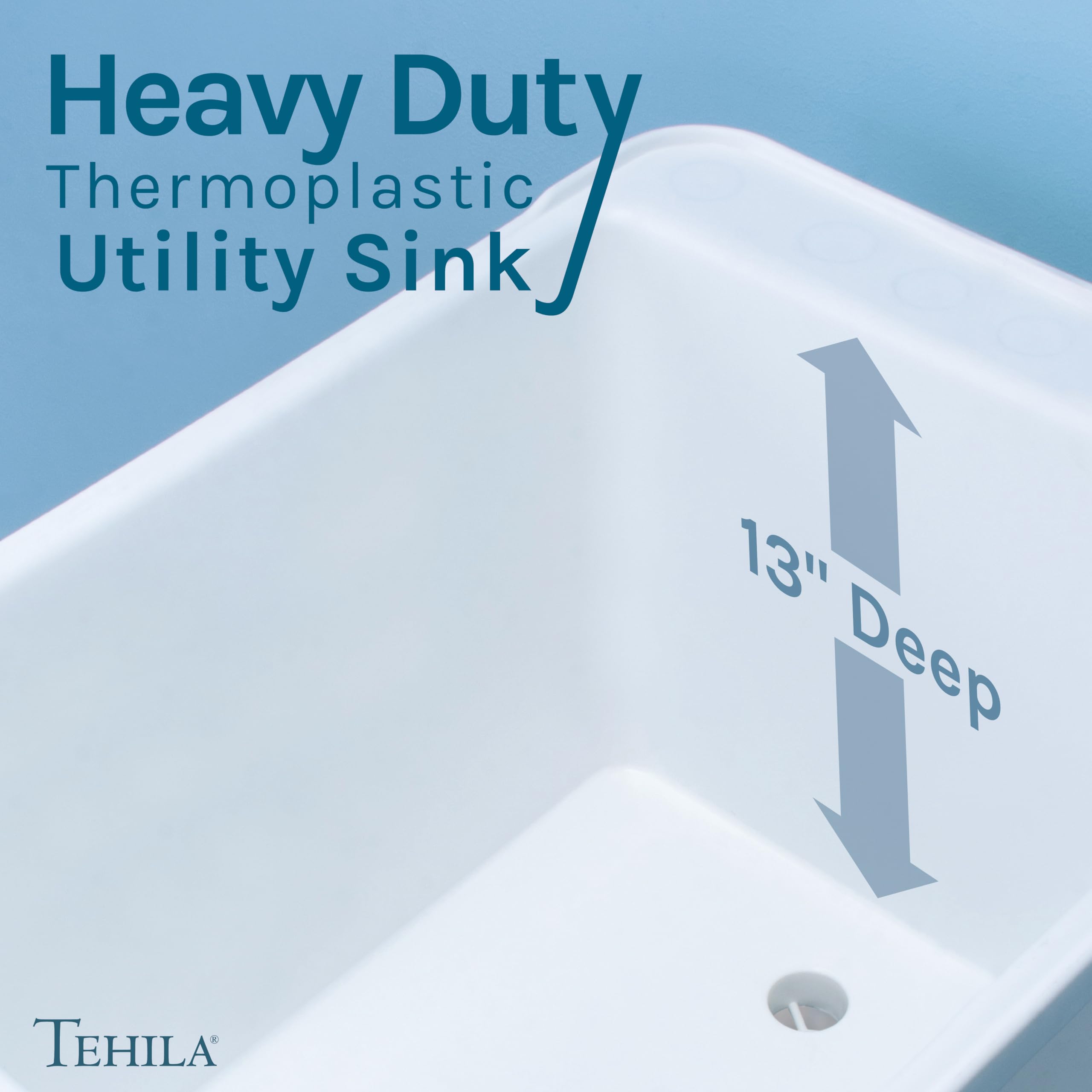 JS Jackson Supplies White Space Saver Utility Sink - Freestanding Laundry Tub with Black Pull-Down Faucet & Soap Dispenser | Perfect for Small Laundry Rooms, Basements & Garages