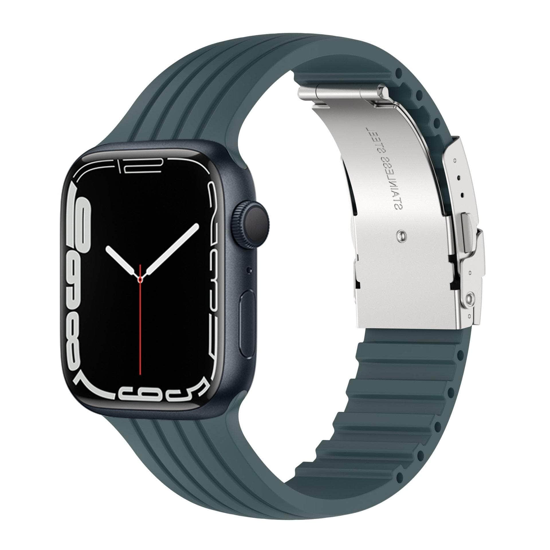 Premium Apple Watch Silicone Band - Soft Durable Replacement Strap for Apple Watch Series 9/8/7/SE/6/5/4/3/2/1 - Perfect for Workouts, Running & Everyday Wear