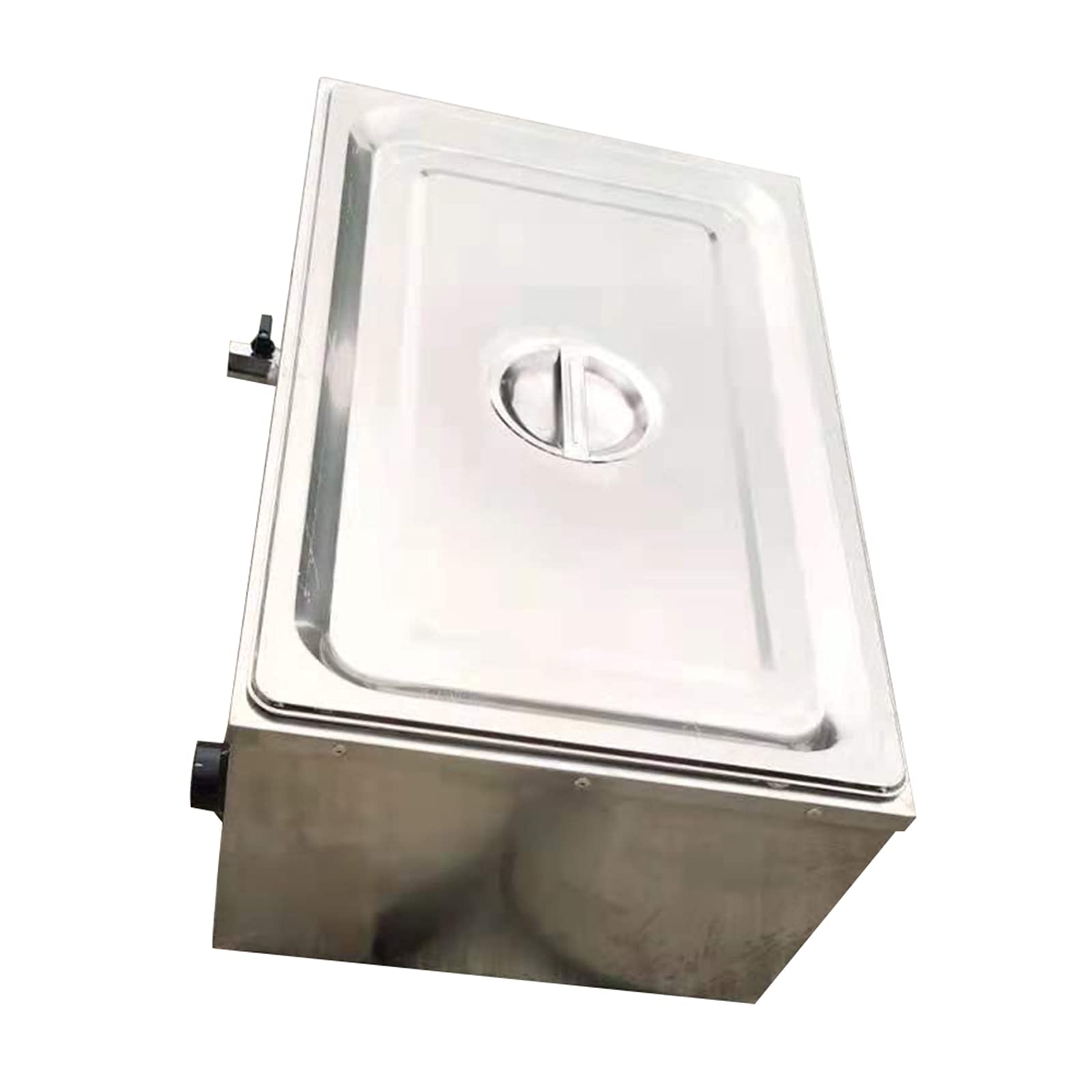 110V Commercial Electric Food Warmer - Stainless Steel Countertop Steam Table for Soup, Bain Marie & Buffet | Restaurant, Catering & Home Kitchen Use