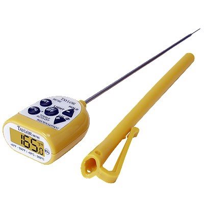 Taylor Digital Pocket Thermometer - Instant Read, Dual Scale (Celsius & Fahrenheit) -40°C to 260°C (-40°F to 500°F) - Perfect for Cooking, Grilling, Candy Making & Home Brewing