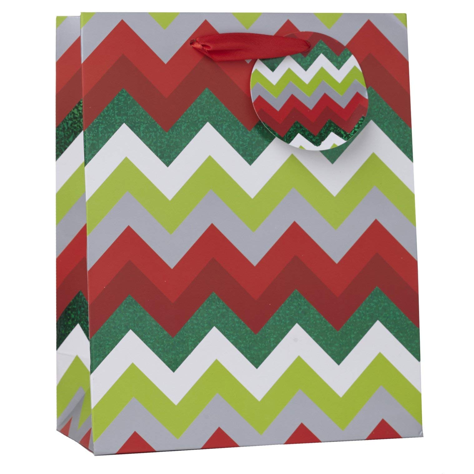 JILLSON & ROBERTS Medium Gift Bags - 12 Pack Holiday Party Favor Bags for Christmas, Birthday, Wedding & Special Occasions