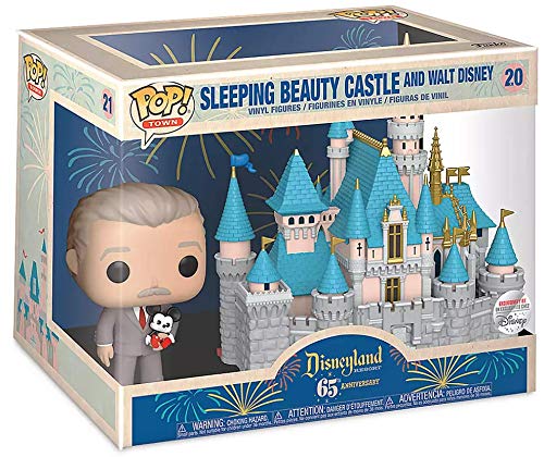 Funko Pop! Disney Sleeping Beauty Castle & Walt Disney Town Vinyl Figure Set - Collectible Disneyland Souvenir for Fans & Decor