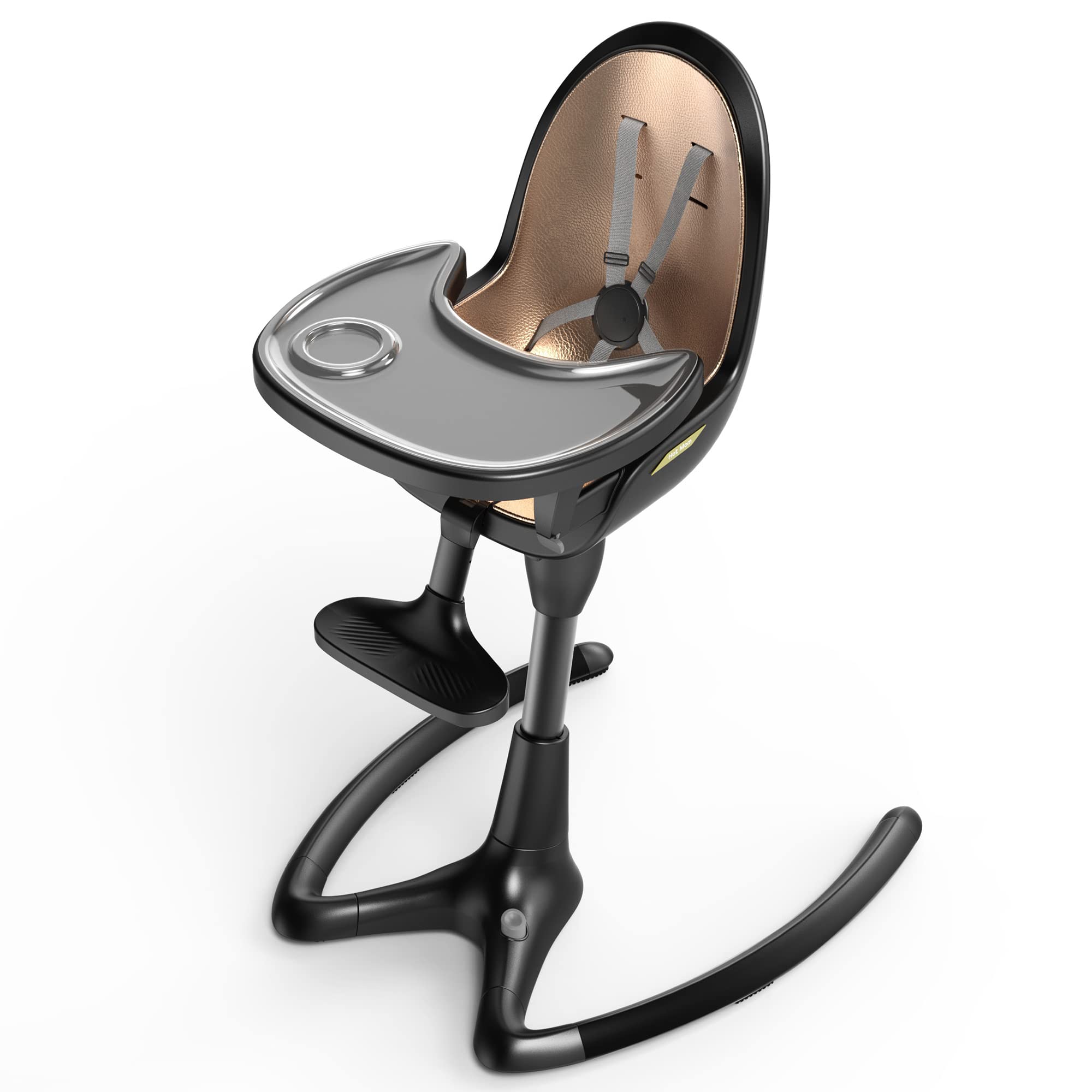**2024 Adjustable Baby High Chair with Removable Tray & PU Leather Cushion – Convertible for Toddlers, Kids & Adults – Perfect for Feeding, Learning & Playtime**
