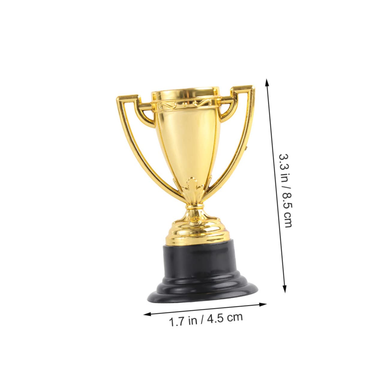 SUPVOX 24-Pack Mini Gold Plastic Trophies for Kids - Small Award Cups, Prize Trophies for Classroom Rewards, Sports, Games, and Party Favors - Perfect for Student Achievements and Fun Competitions