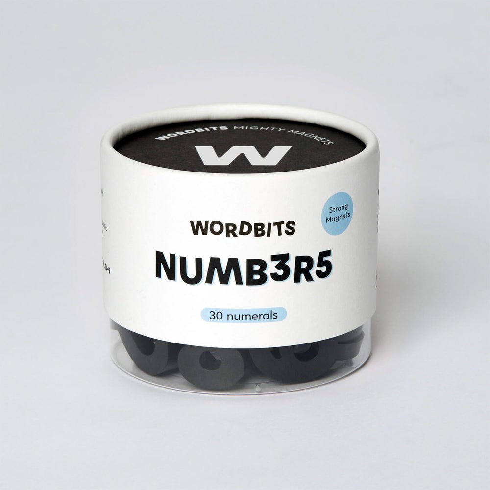 Strong Black Number Magnets for Refrigerator, Whiteboard & Office Organization - Durable & Versatile Magnetic Numbers