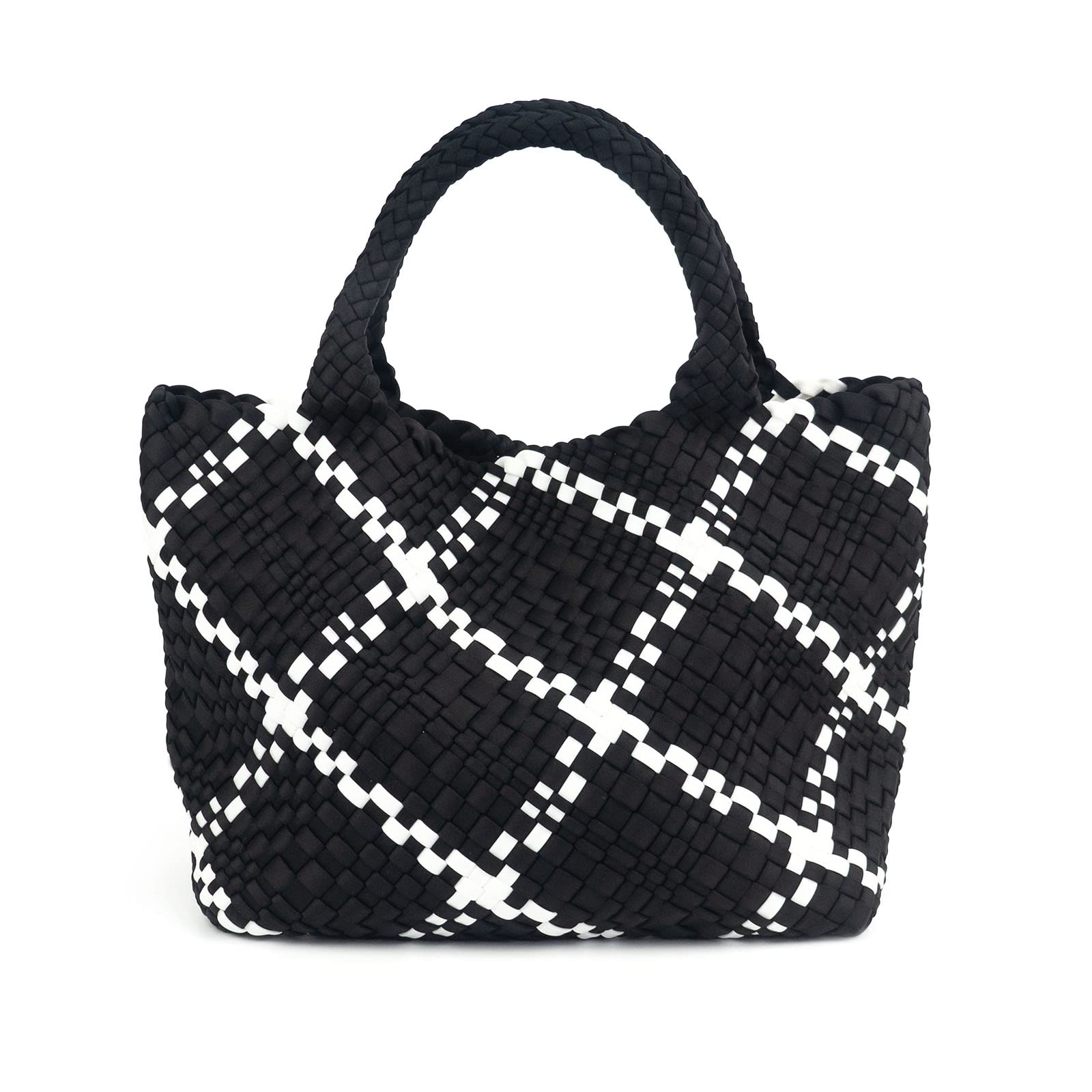 ORAD Women's Large Neoprene Tote Bag - Stylish Woven Handbag with Roomy Shoulder Strap for Beach, Gym, Travel & Work | Perfect for Yoga, Shopping & Daily Commute