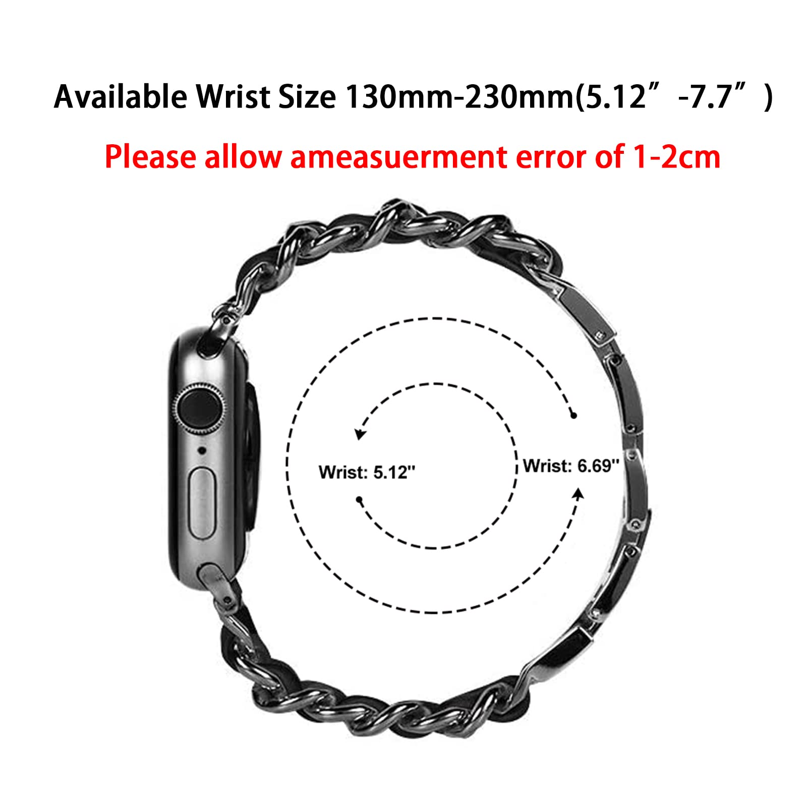 Premium Apple Watch Bands for 38mm 40mm 41mm 42mm 44mm 45mm - Fashion Sport Strap Compatible with Apple Watch Series 7/6/5/4/3/2/1/SE - Replacement Bracelet for Men & Women - Perfect for Workouts, Running & Everyday Wear