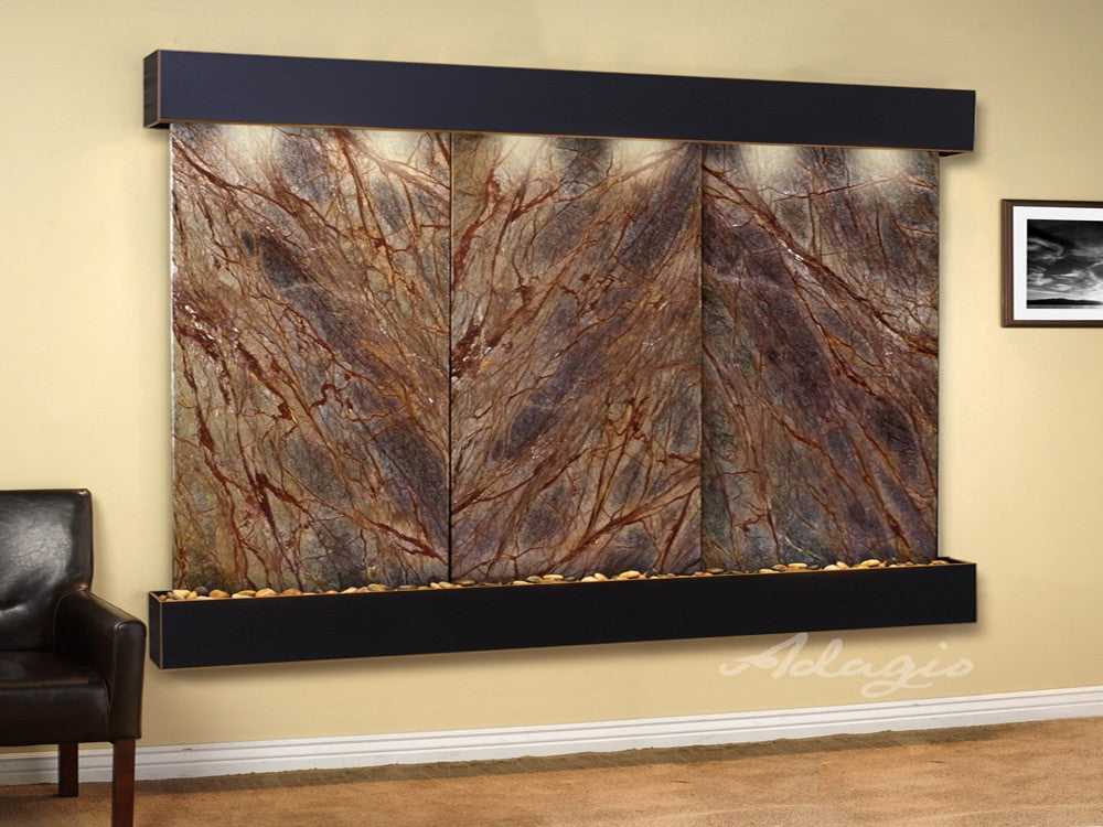 Adagio Solitude River Square Blackened Copper Brown Marble SRS1506 - Premium Bathroom Vanity Top for Modern Home Decor | Perfect for Master Bathrooms, Powder Rooms & Luxury Spa Retreats