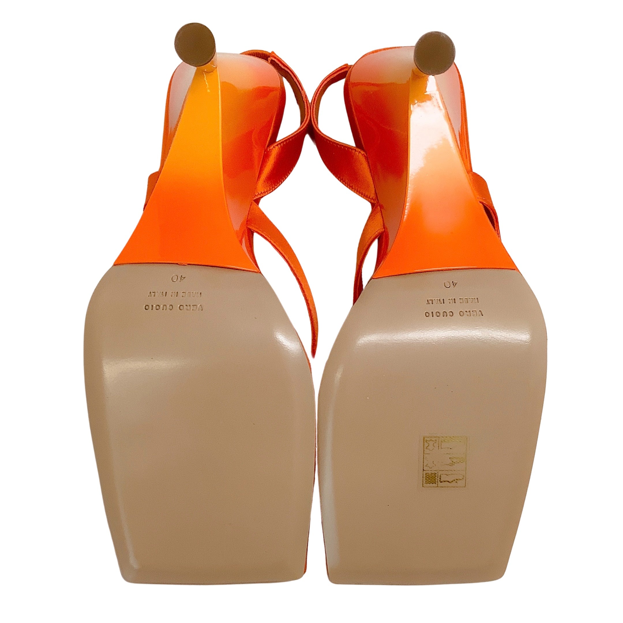 GIA Certified Orange Satin Rosie 12 Wedge Sandals for Women - Comfortable High Heel Summer Shoes for Beach, Party & Casual Wear